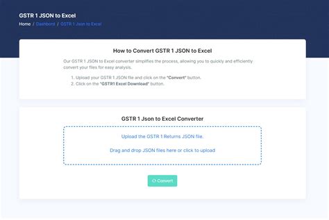 how to open downloaded gstr 1 json file in excel