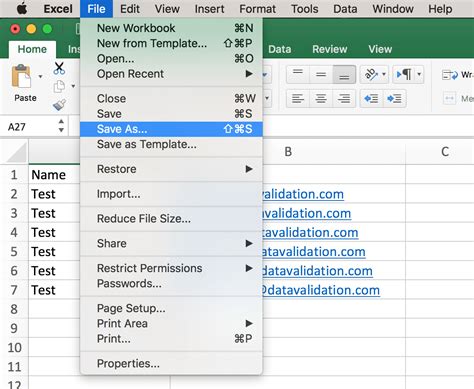 how to open excel doc on mac