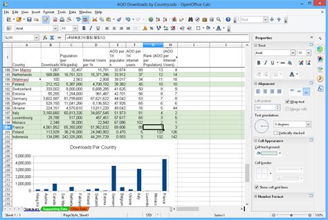 how to open excel in open office