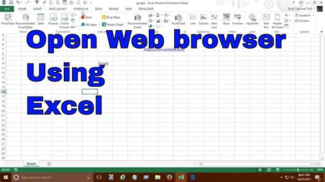 how to open excel sheet in web browser