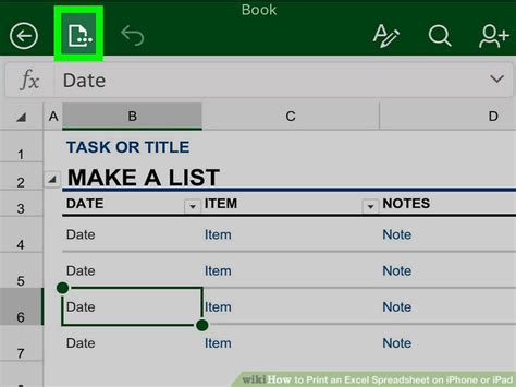 how to open excel sheet on ipad