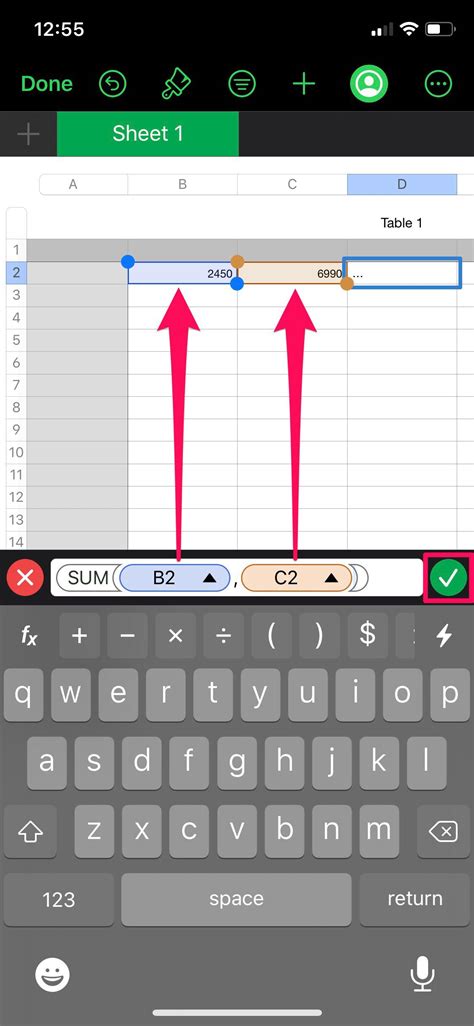 how to open excel spreadsheet in numbers on ipad
