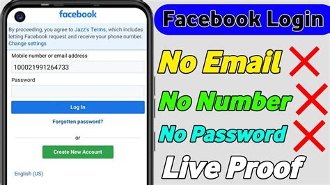 how to open fb account using profile link without phone number