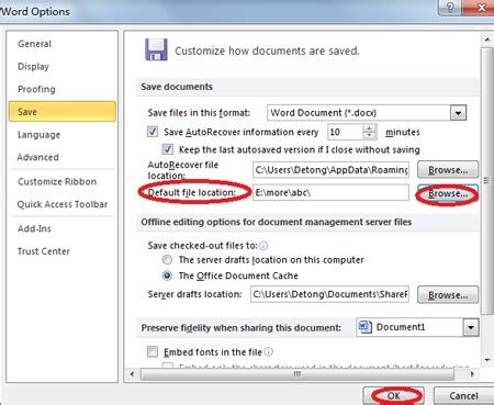 how to open file location in word
