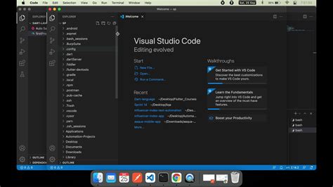 how to open folder in vs code from terminal mac
