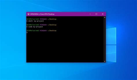 how to open git bash in a folder