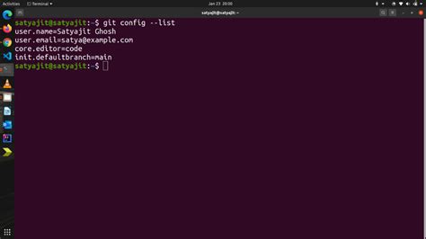 how to open git config file in git bash