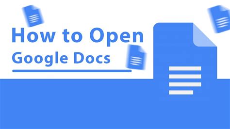 how to open google docs on pc