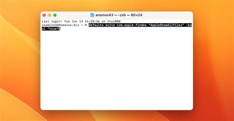 how to open hidden files on mac terminal