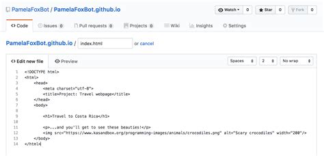 how to open html file on github