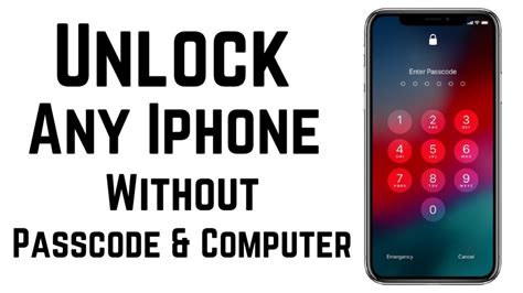 how to open iphone screen lock without passcode