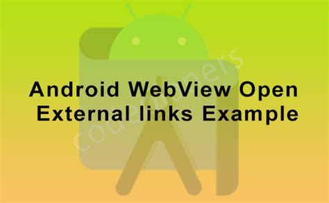 how to open link in webview android