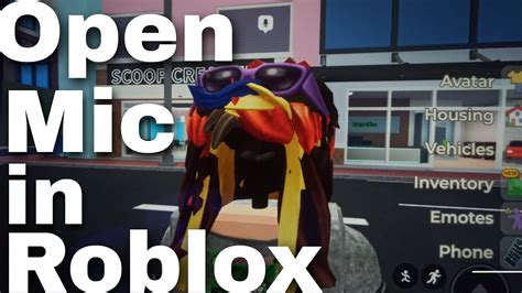how to open mic in roblox ios