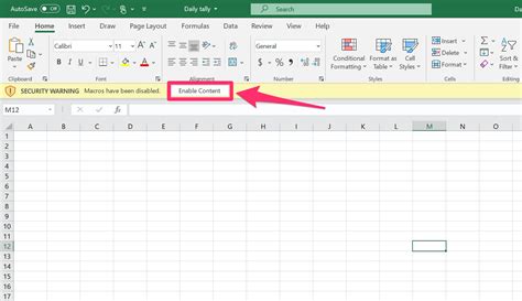 how to open microsoft excel macro enabled worksheet
