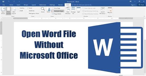 how to open microsoft word documents without word