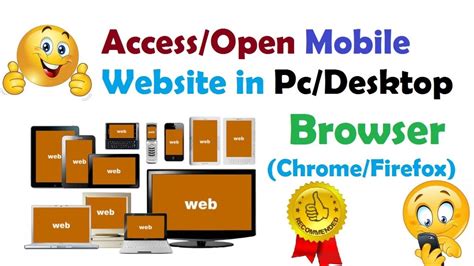 how to open mobile website in pc