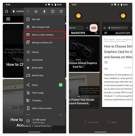 how to open multiple internet windows on android
