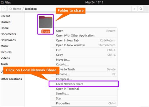 how to open network shared folder in ubuntu