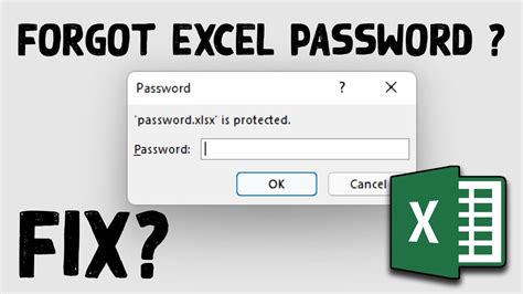 how to open password protected excel file if password forgotten