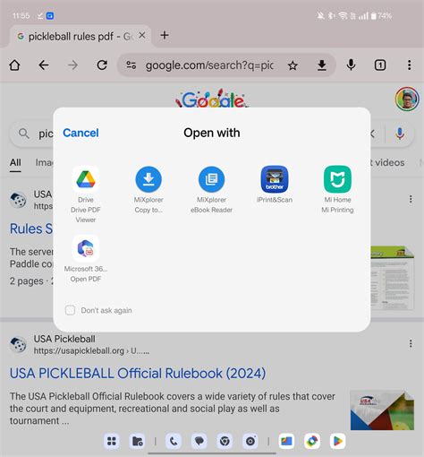 how to open pdf file in chrome android