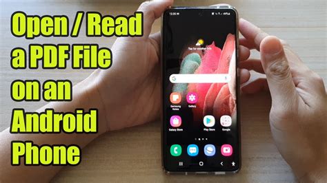 how to open pdf file in mobile phone