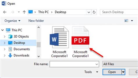 how to open pdf file in word document