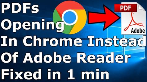 how to open pdf files in adobe reader instead of chrome