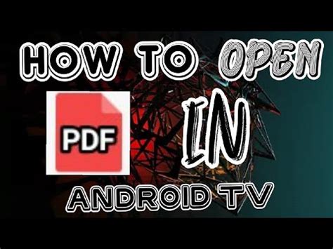 how to open pdf in android tv