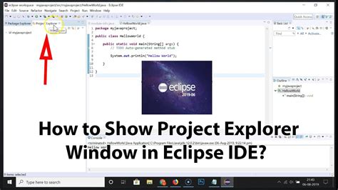 how to open project explorer in eclipse ide