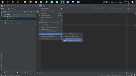 how to open project from github in pycharm