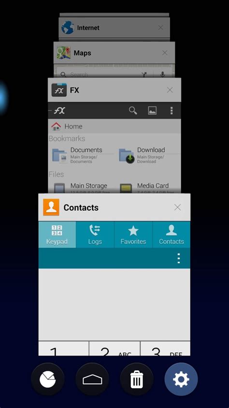 how to open recent apps in android tv