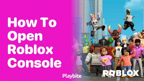 how to open roblox console on pc