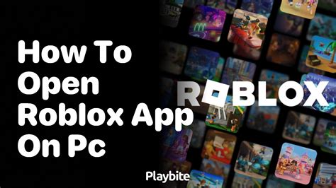 how to open roblox on pc