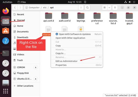 how to open root folder in ubuntu gui