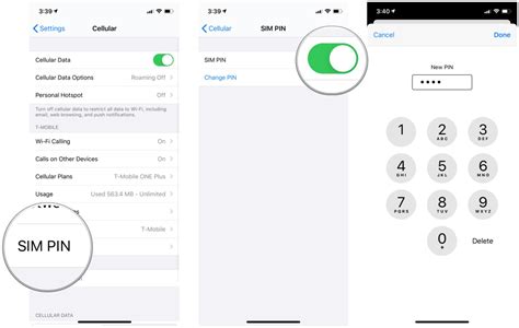 how to open sim code iphone
