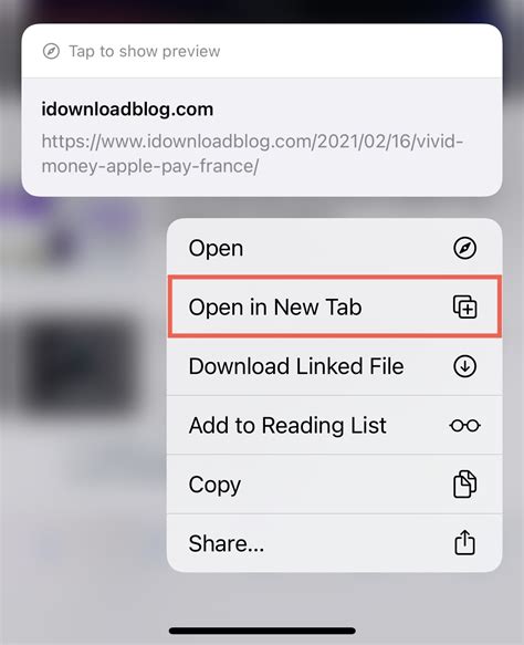 how to open site in new tab