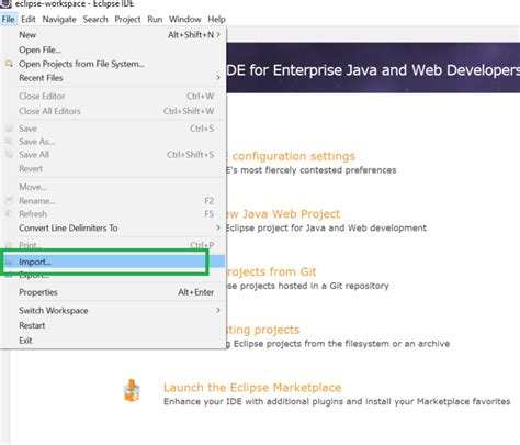 how to open spring project in eclipse