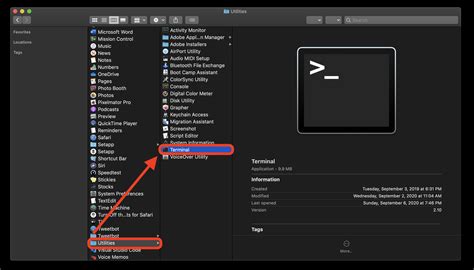 how to open terminal app on mac