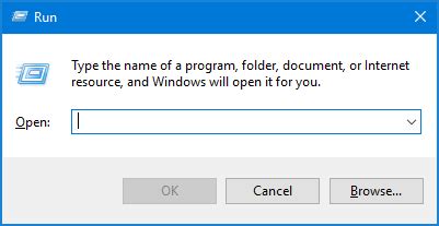 how to open the run command box