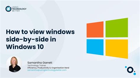 how to open two apps side by side in windows 10