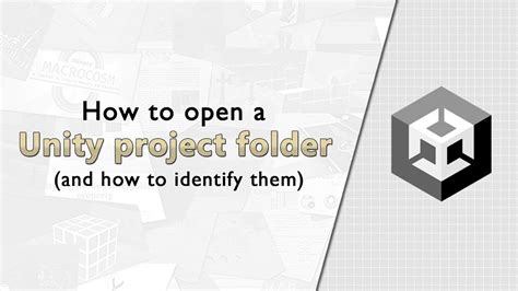 how to open unity project from folder