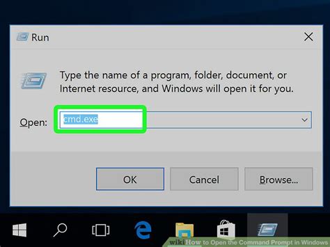how to open up the run command