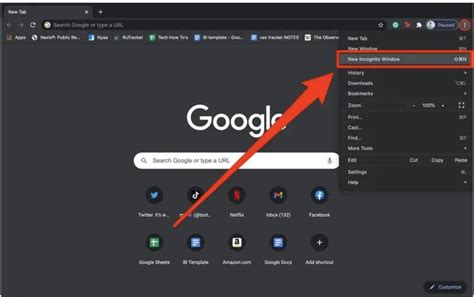 how to open window in incognito mode