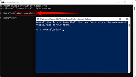 how to open windows powershell command
