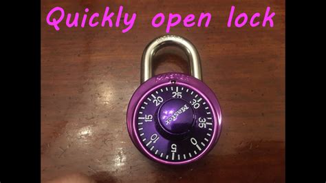how to open word code lock