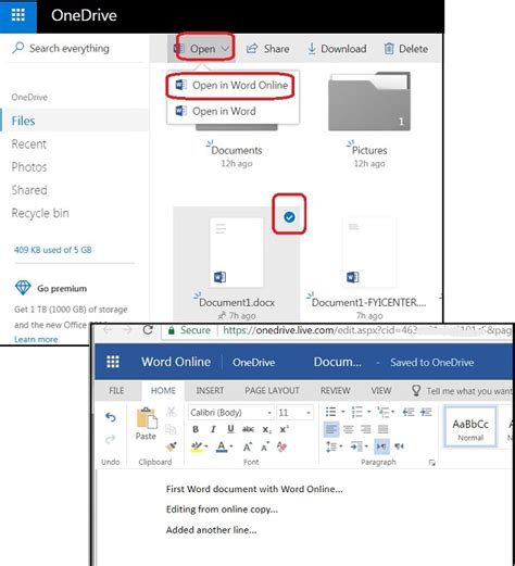 how to open word file online