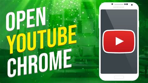 how to open youtube in chrome browser