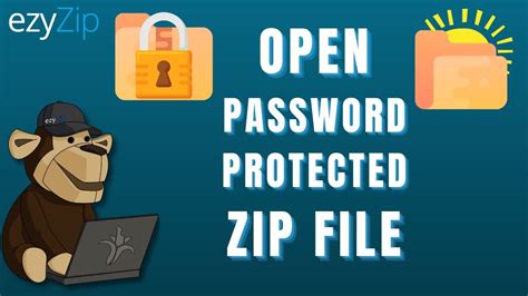 how to open zip file with password