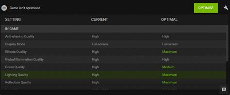 how to optimize a game with nvidia