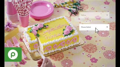 how to order a custom cake from publix
